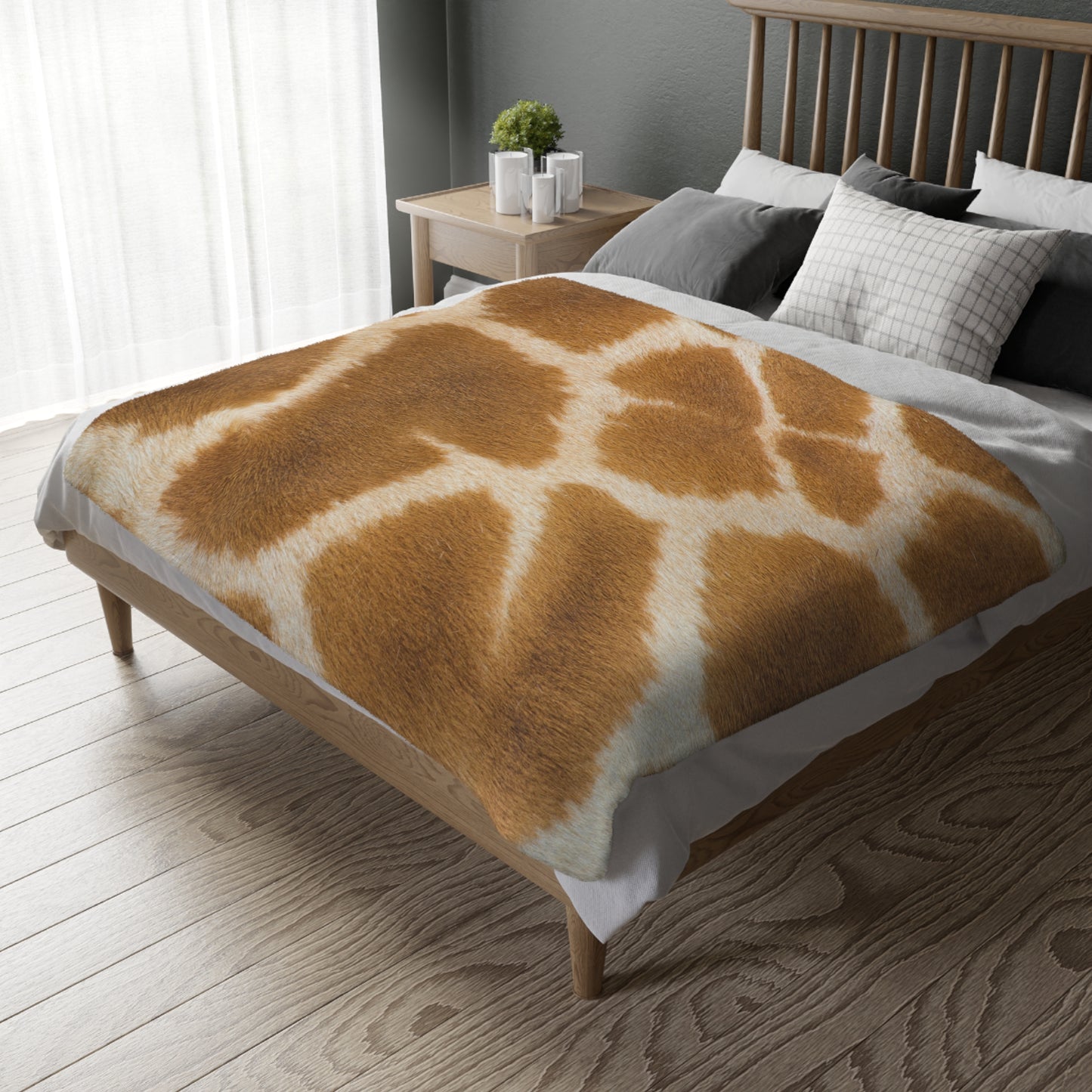 Giraffe Print Two-Sided Blanket