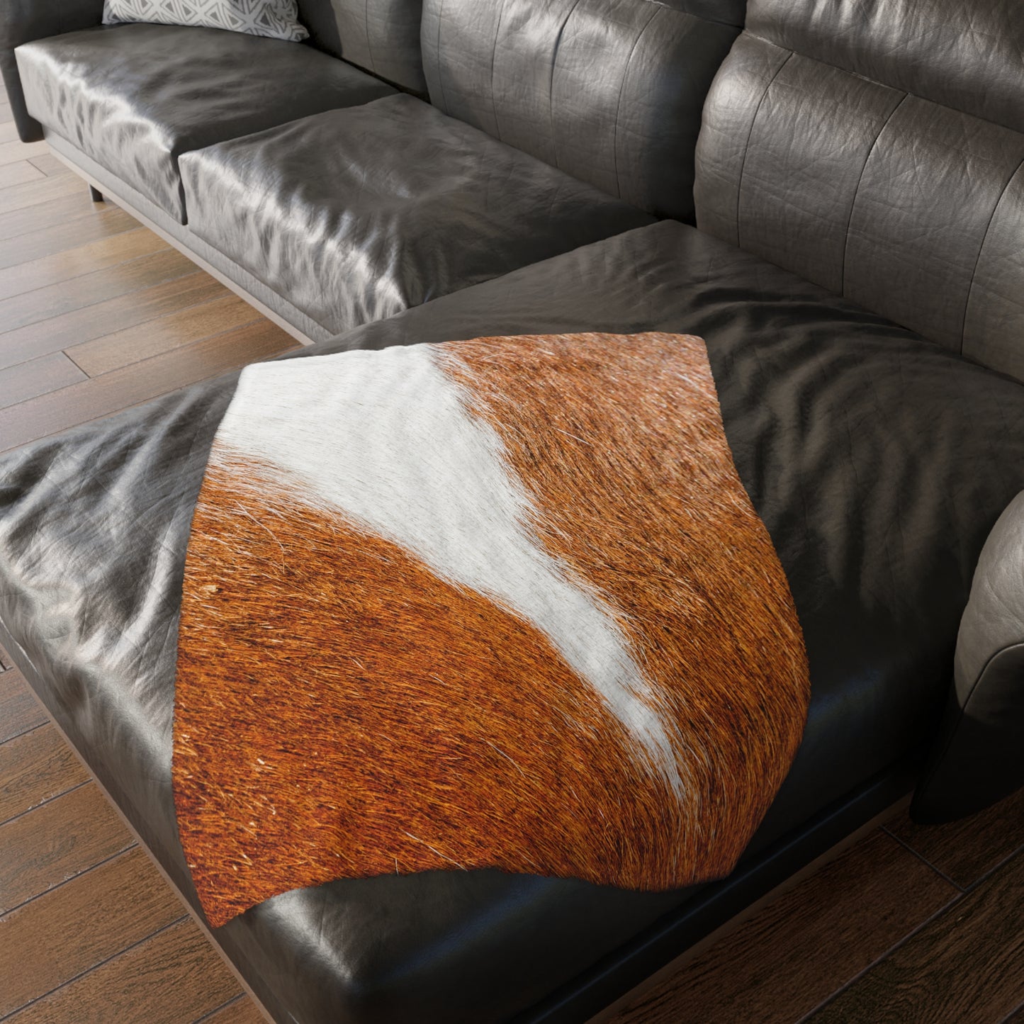 Horse Print Two-Sided Blanket