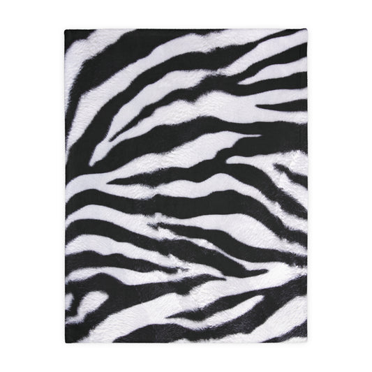 Zebra Print Two-Sided Blanket