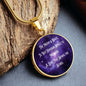 Love That Spans The Stars, Pendent With Custom Engraving.