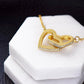My Heart's Sweet Bliss Interlocking Hearts Neckless