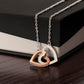 My Heart's Sweet Bliss Interlocking Hearts Neckless