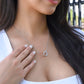 My Heart's Sweet Bliss Interlocking Hearts Neckless