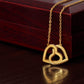 My Heart's Sweet Bliss Interlocking Hearts Neckless